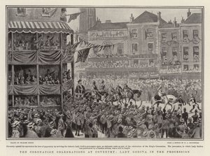 Kroningsfeiringen i Coventry, Lady Godiva i prosesjonen litho